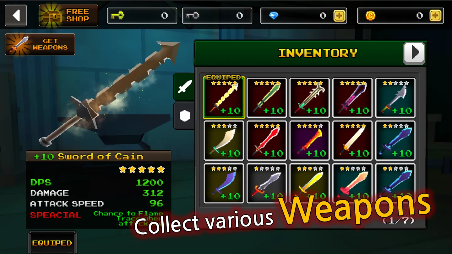 Pixel Blade M VIP v9.7.3 APK Мод (Меню, Много денег, Множитель урона) Screenshot 3 Pixel Blade M VIP v9.7.3 APK Мод (Меню, Много денег, Множитель урона) Screenshot 3