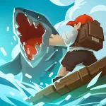 Скачать взлом Epic Raft: Fighting Zombie Shark Survival [мод: много денег] на Андроид