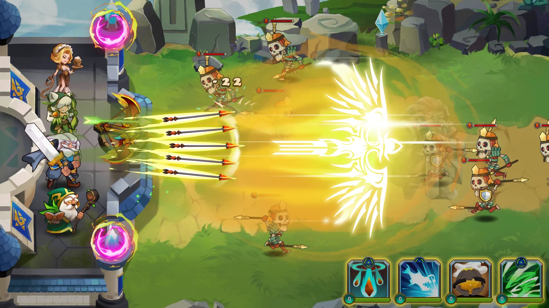 Castle Defender Premium [мод: бесплатные покупки] Screenshot 4
