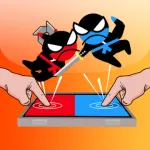 Скачать полную версию Прыжок ниндзя битва - 2 игрока [мод: много денег] на Андроид
