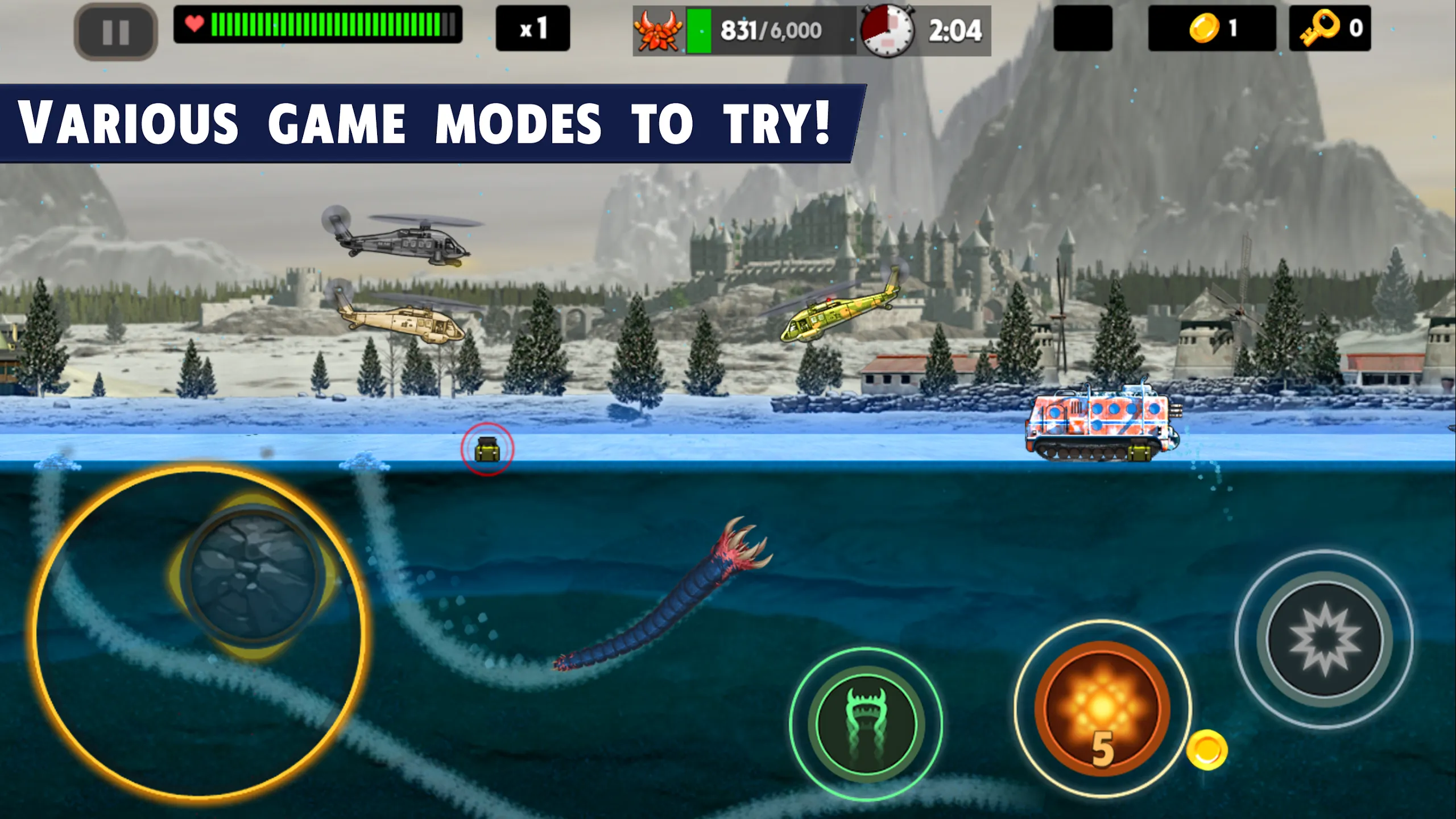 Death Worm™ Deluxe v3.0.019 APK Мод (Много денег) Screenshot 5