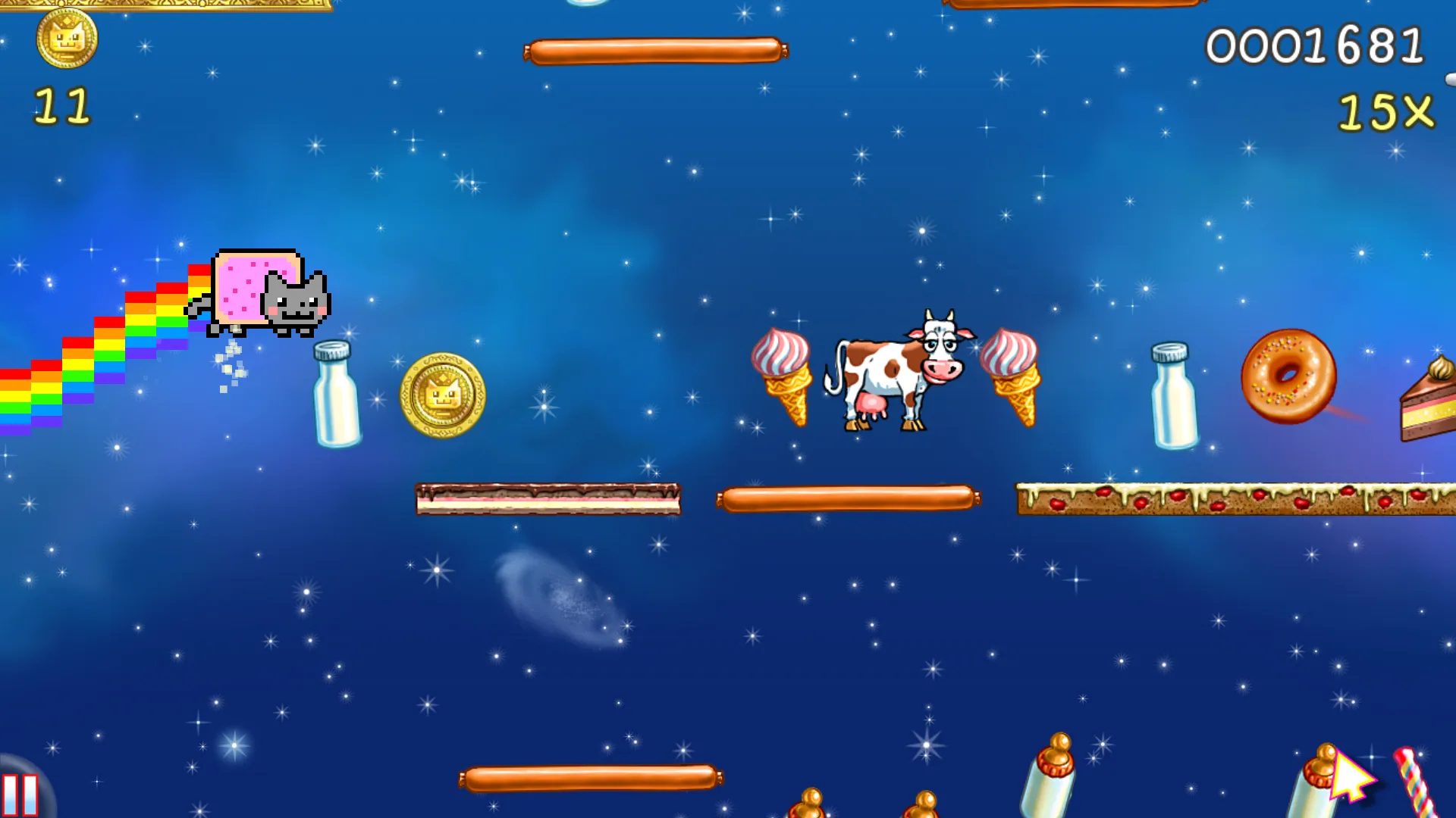 Nyan Cat: Lost In Space [мод: много денег] Screenshot 1