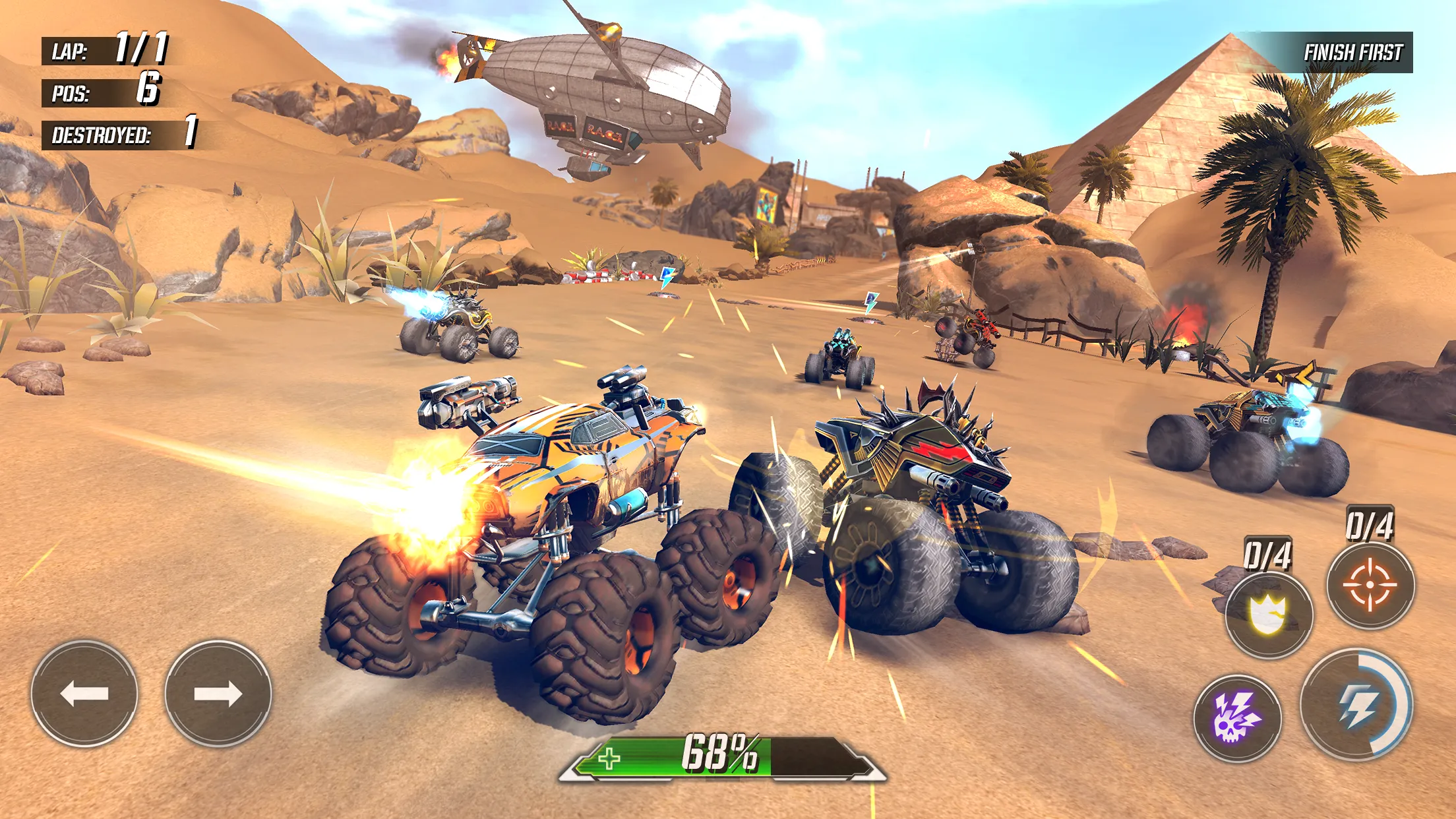 RACE: Ракеты Арена Машины Экшн v1.4.23 APK Мод (Много денег) Screenshot 1
