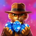 Скачать MOD Инди Кот: Три в Ряд Паззл [мод: много денег] на Андроид