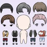 Скачать MOD Oppa doll [мод: много денег] на Андроид