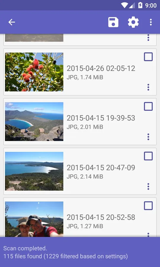 DiskDigger photo recovery Screenshot 1 DiskDigger photo recovery Screenshot 1