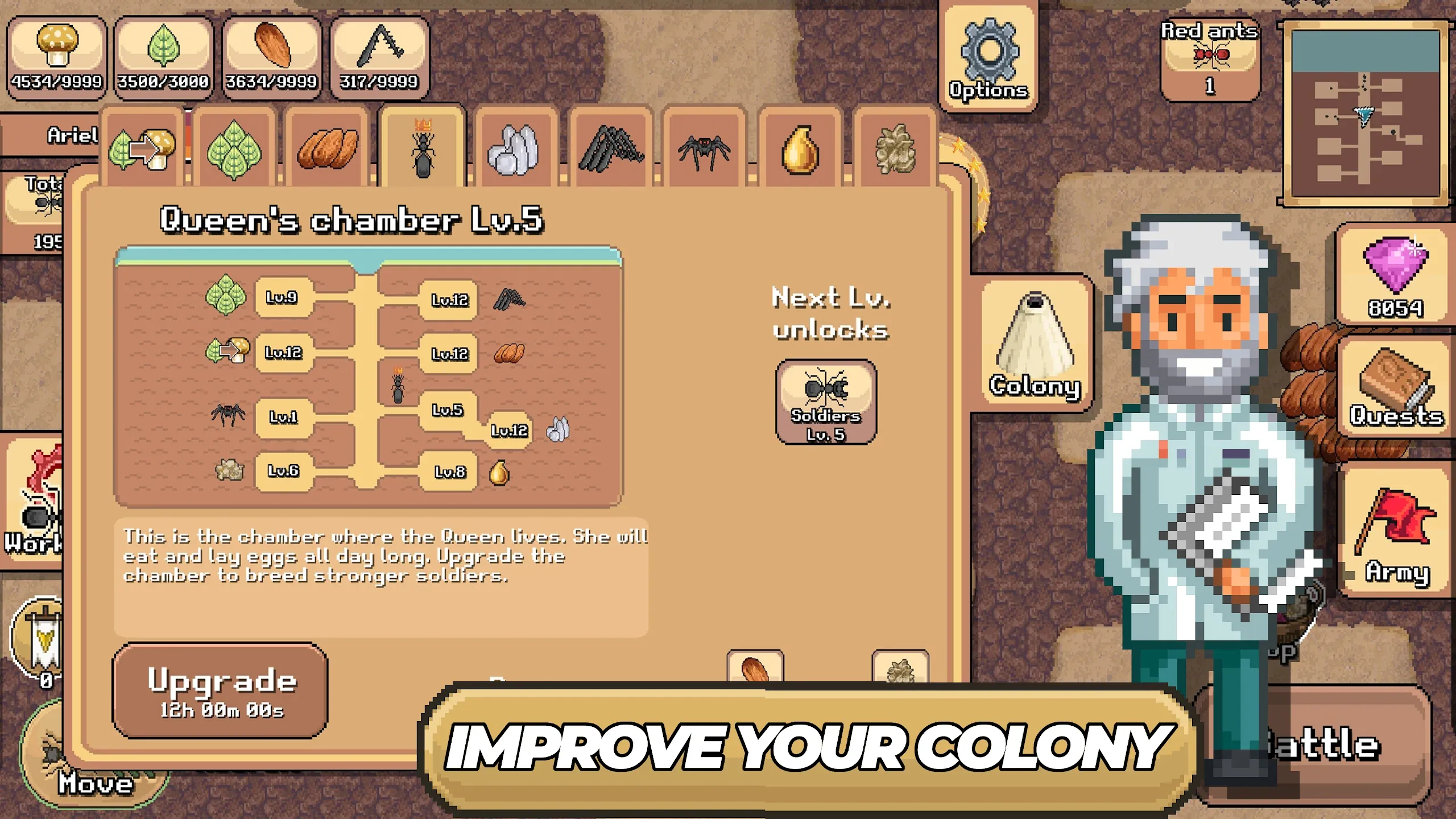 Pocket Ants: Симулятор Колонии v0.1125 APK Мод (Меню, Скорость) Screenshot 3 Pocket Ants: Симулятор Колонии v0.1125 APK Мод (Меню, Скорость) Screenshot 3