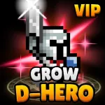 Взломанный Grow Dungeon Hero VIP Мод (Меню, Один удар, Много денег) на Андроид
