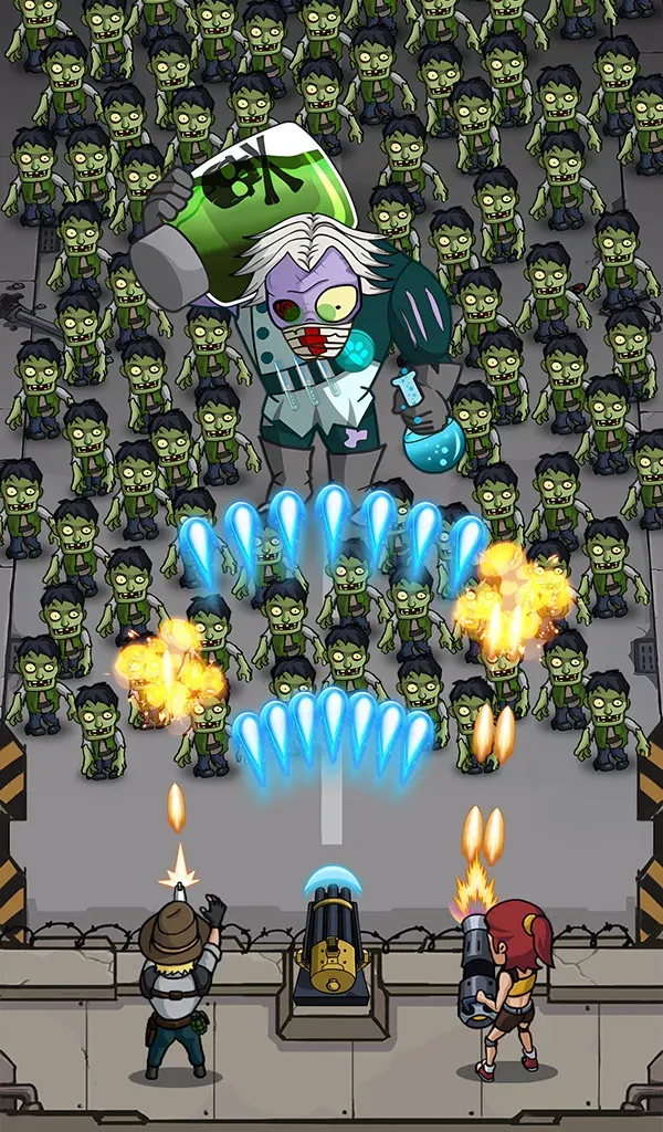 Zombie War Idle Defense v359 APK Мод (Меню, Много денег) Screenshot 3
