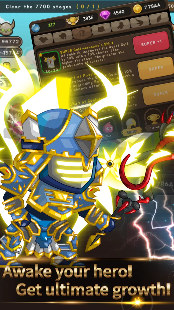 +9 God Blessing Cash Knight [мод: много денег] Screenshot 1