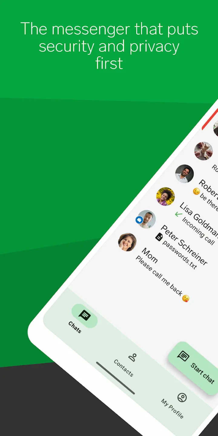 Threema. Безопасный мессенджер v5.8.0 APK Screenshot 1 Threema. Безопасный мессенджер v5.8.0 APK Screenshot 1