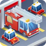 Взломанный Idle Firefighter Tycoon Мод (Много денег) на Андроид