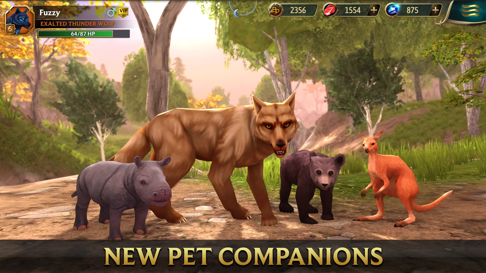 Wolf Tales - Wild Animal Sim v300418 APK Мод (Меню, Скиллы без кулдауна) Screenshot 2