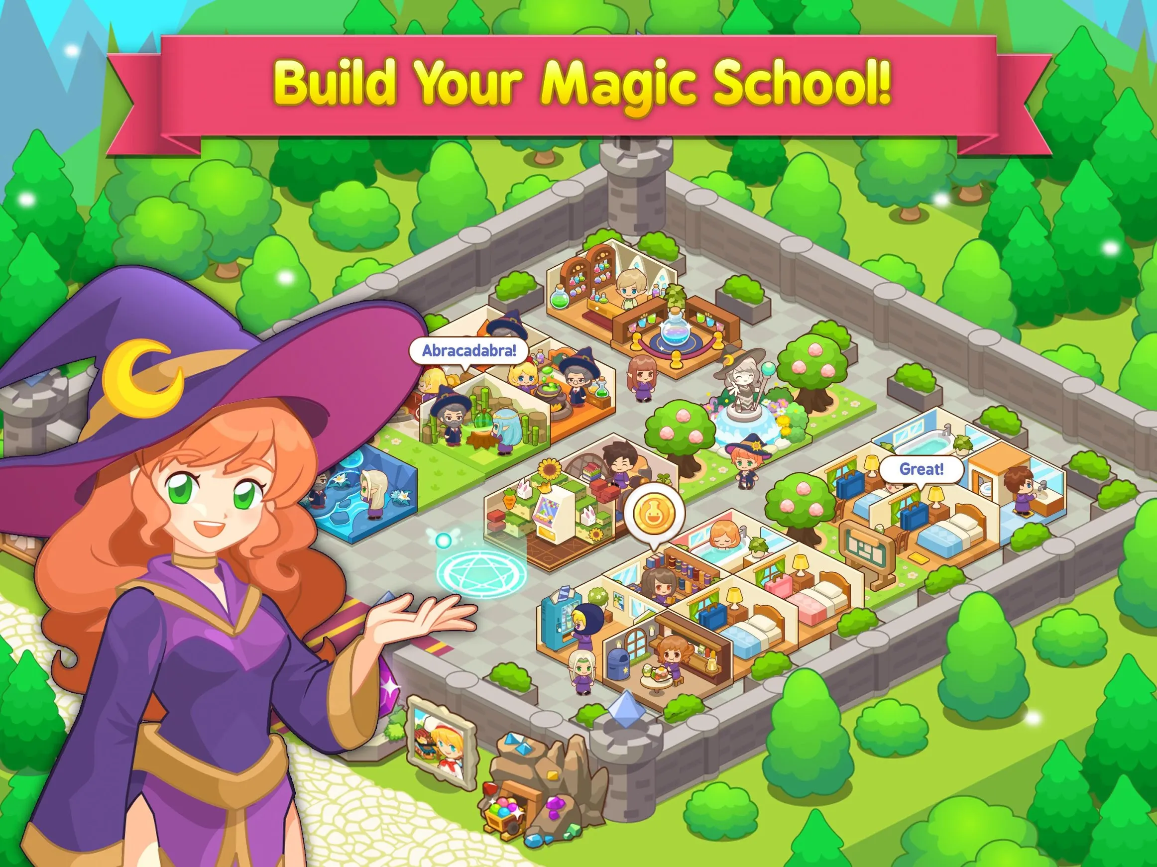 Magic School Story [мод: много денег] Screenshot 1