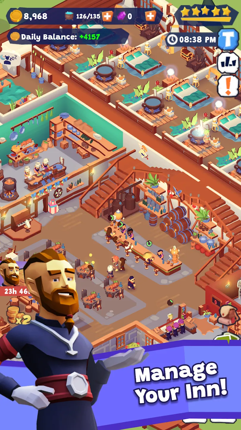 Idle Inn Empire: Hotel Tycoon v2.9.13 APK Мод (Много денег) Screenshot 1
