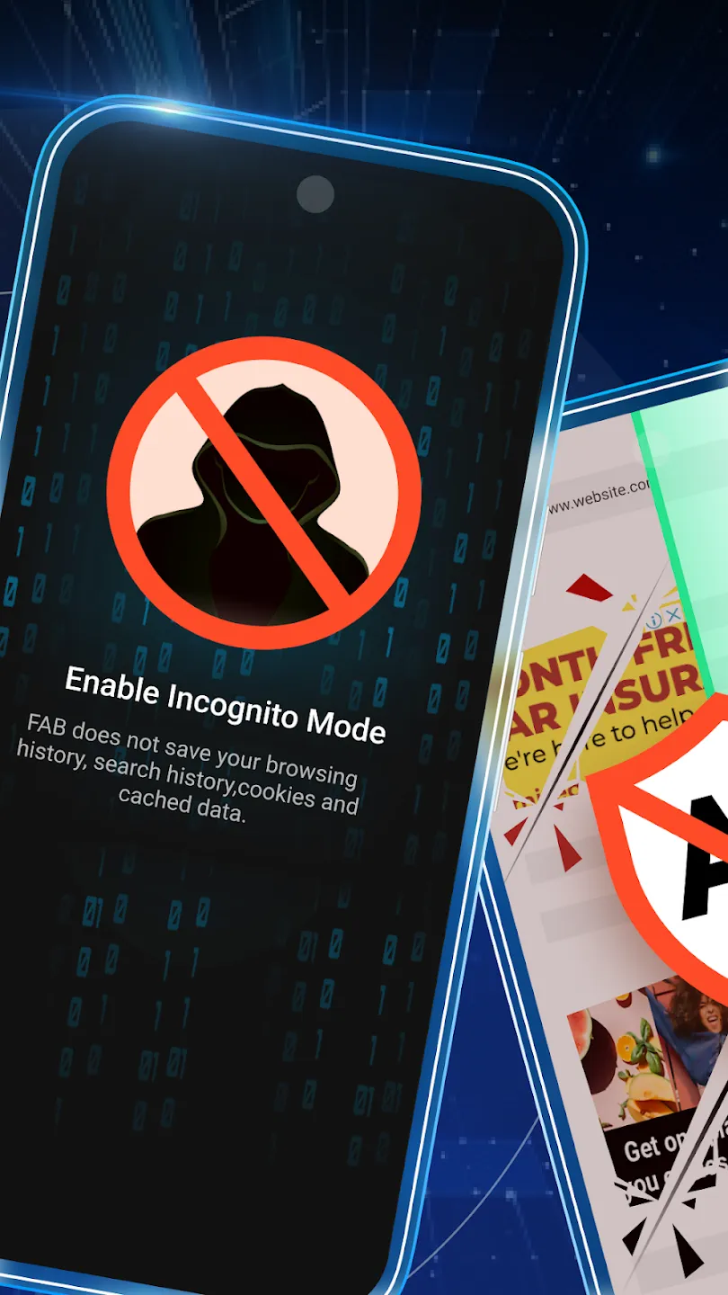 Free Adblocker Browser v139.1.4068 APK Мод (Всё открыто, Premium) Screenshot 2 Free Adblocker Browser v139.1.4068 APK Мод (Всё открыто, Premium) Screenshot 2