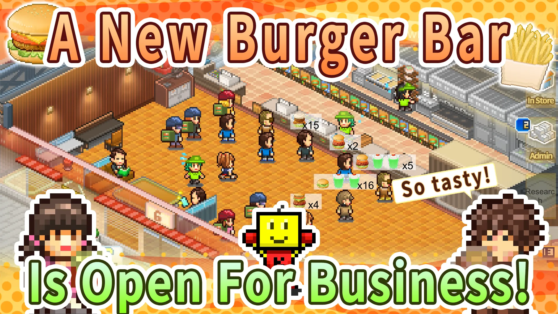 Burger Bistro Story v1.5.2 APK Мод (Меню, Много денег и бургеров) Screenshot 1