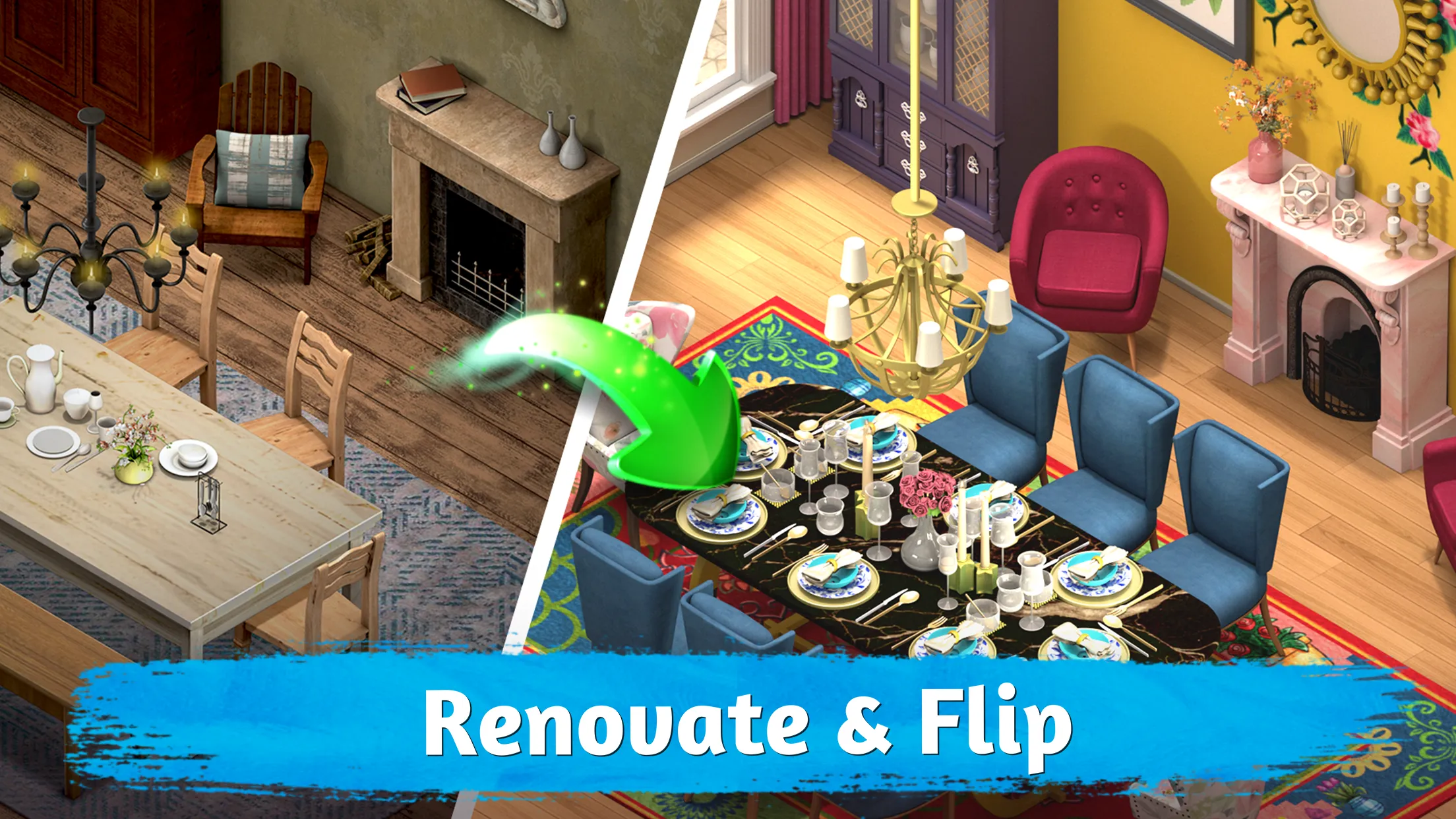 Roomflip : Design TV Show Game v1.5.5 APK Мод (Много денег) Screenshot 4 Roomflip : Design TV Show Game v1.5.5 APK Мод (Много денег) Screenshot 4