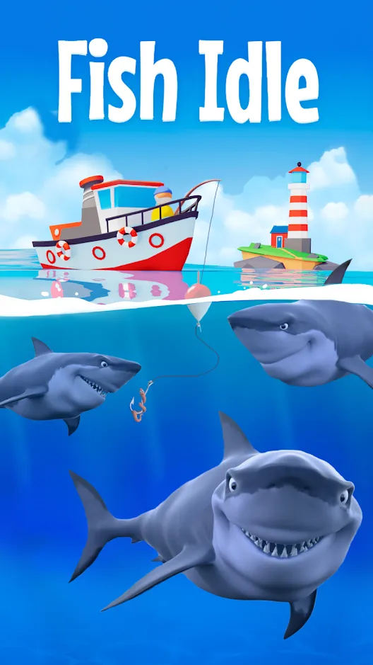 Fish idle: Игра и афк рыбалка [мод: меню] Screenshot 1