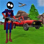 Взломанный Stickman Superhero Мод (Всё открыто) на Андроид