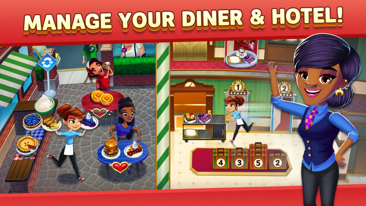 Diner DASH Adventures v1.74.0 APK Мод (Меню, Много денег) Screenshot 2 Diner DASH Adventures v1.74.0 APK Мод (Меню, Много денег) Screenshot 2