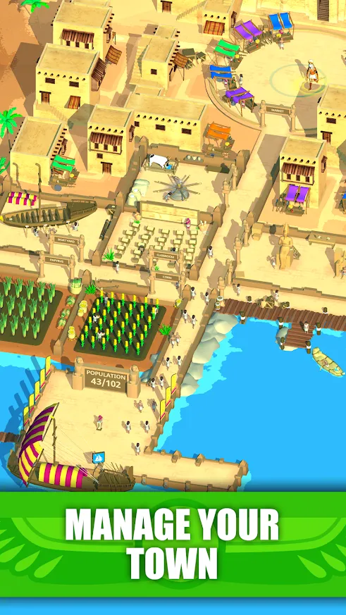 Idle Egypt Tycoon: Empire Game [мод: бесплатные покупки] Screenshot 1