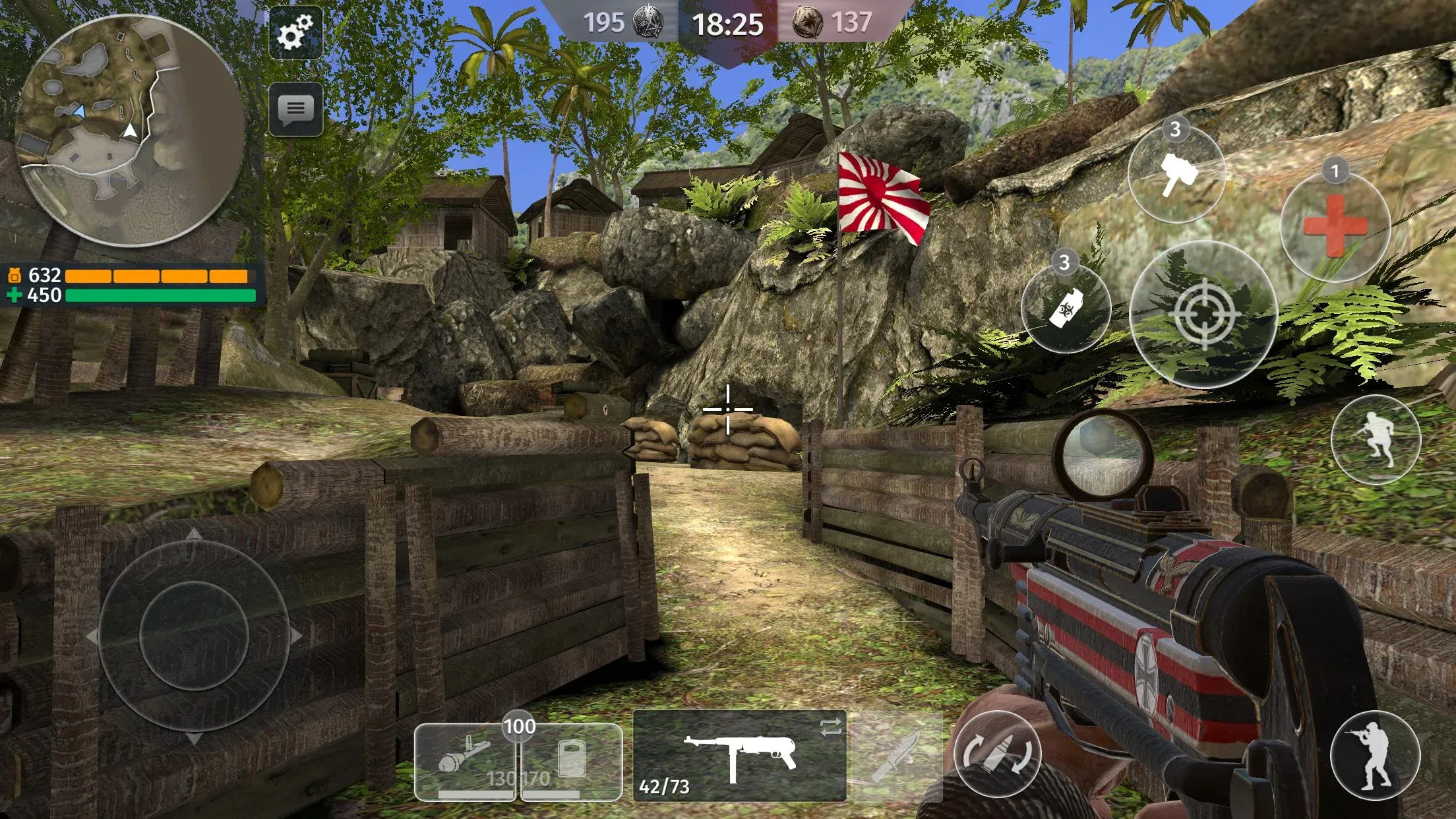 World War 2: Военные игры v4.94 APK Мод (Меню, Много патронов, Нет перезарядки) Screenshot 1
