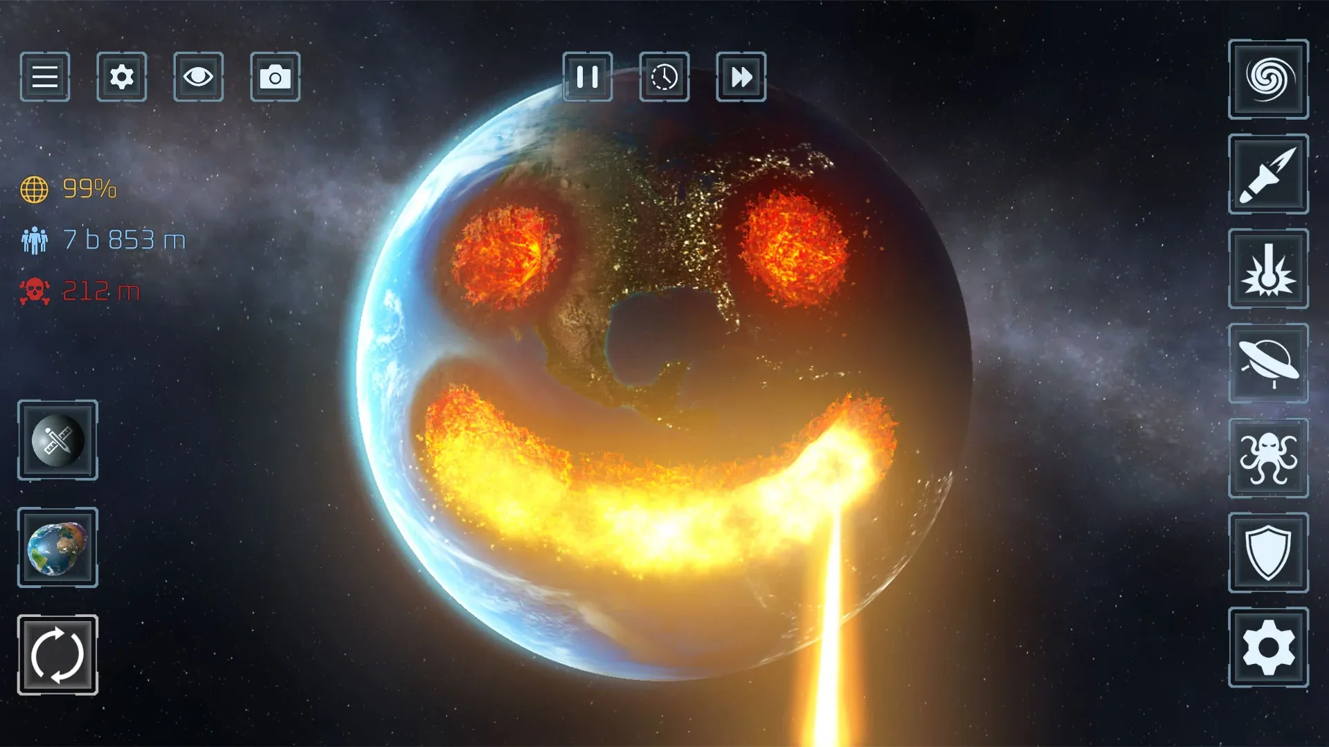 Solar Smash v2.6.9 APK Мод (Много ракет) Screenshot 1 Solar Smash v2.6.9 APK Мод (Много ракет) Screenshot 1