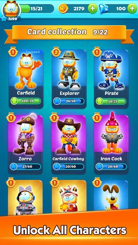 Garfield Rush [мод: много денег] Screenshot 2