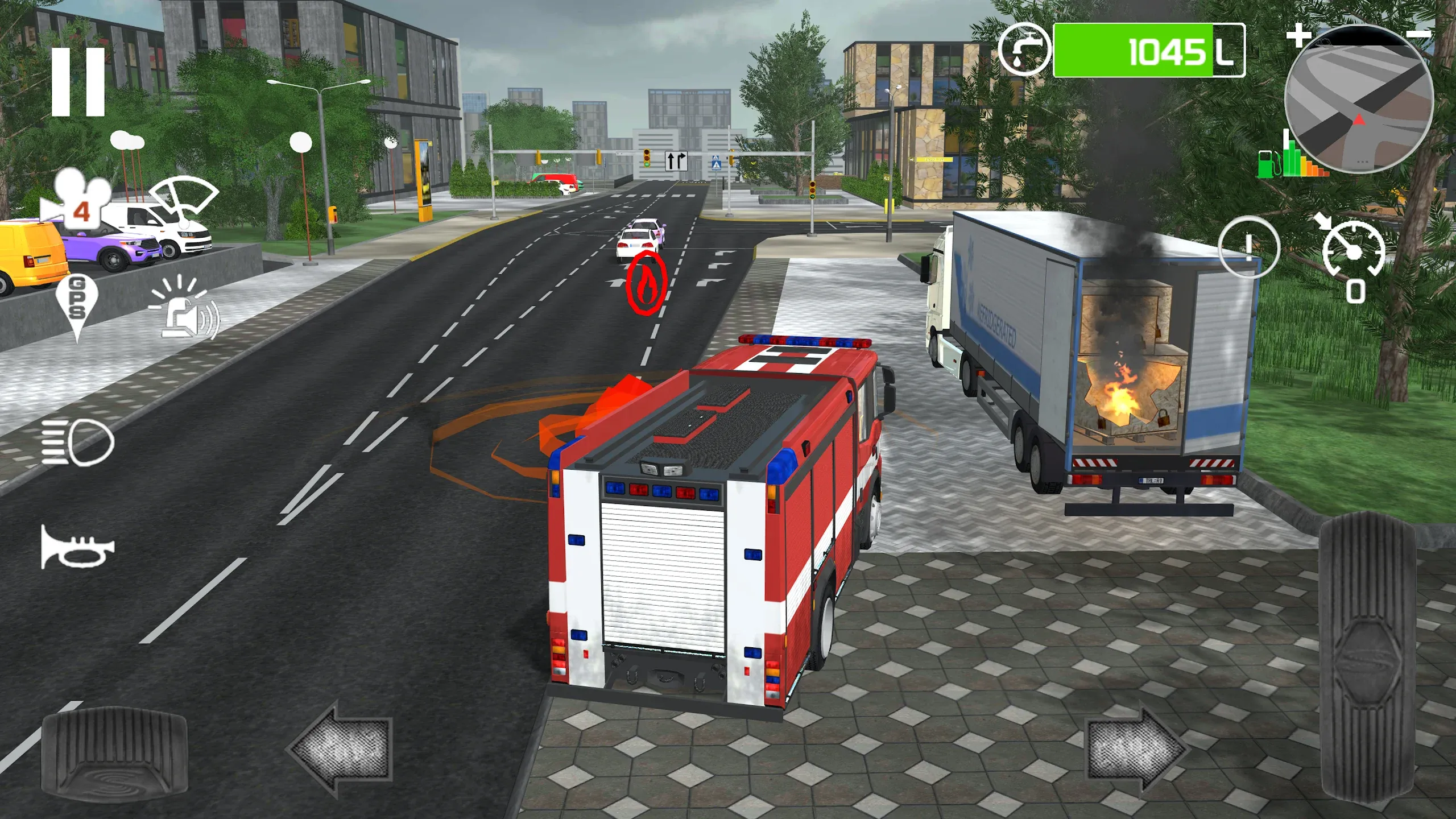 Fire Engine Simulator v2.1 APK Мод (Много денег) Screenshot 4 Fire Engine Simulator v2.1 APK Мод (Много денег) Screenshot 4