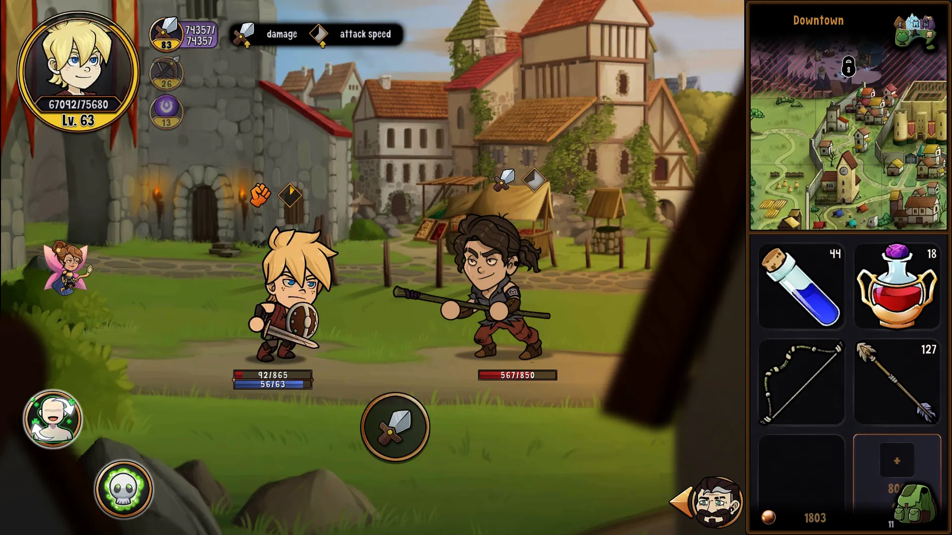 Hero Tale - Idle RPG v1.4.18 APK Мод (Меню, Много денег) Screenshot 4