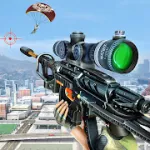Взломанный Снайпер стрельба Пистолет Игра [мод: бесплатные покупки] на Андроид