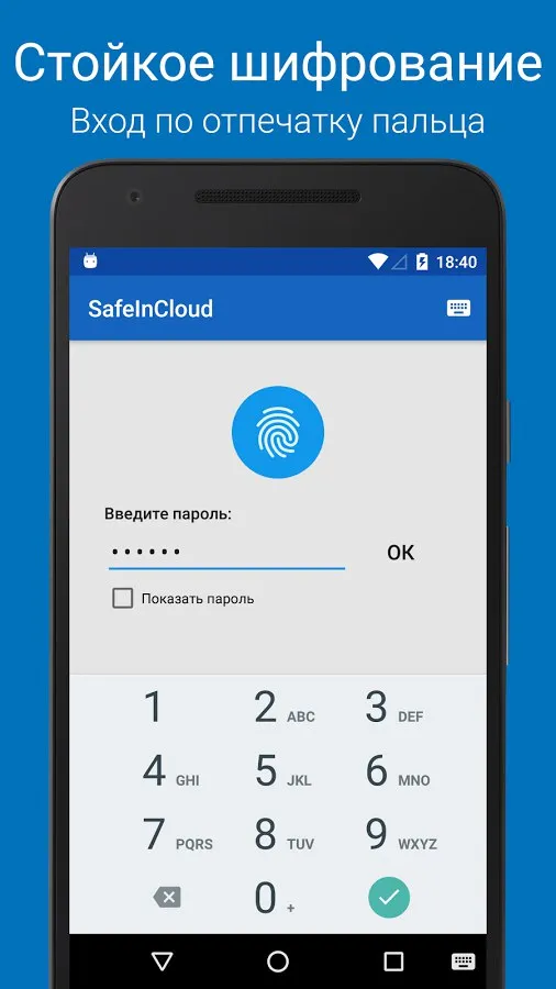 Менеджер Паролей SafeInCloud 1 Screenshot 1