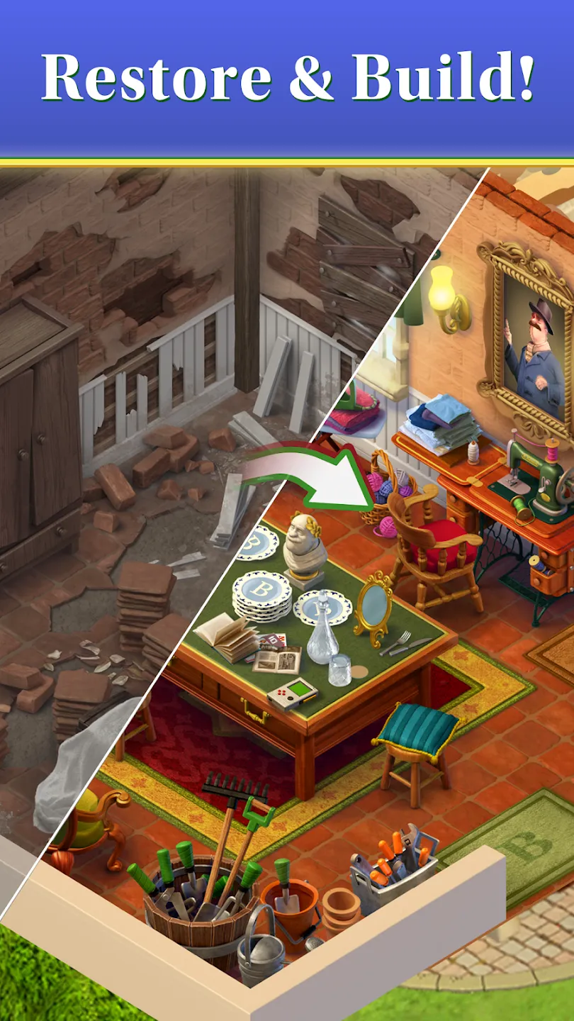 Merge Mansion v25.07.01 APK Мод (Много денег) Screenshot 2 Merge Mansion v25.07.01 APK Мод (Много денег) Screenshot 2