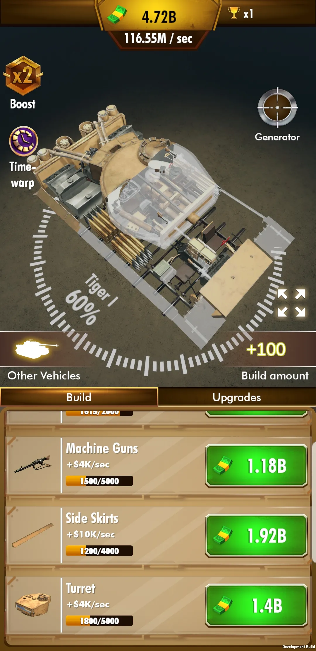 Idle Panzer [мод: много денег] Screenshot 3