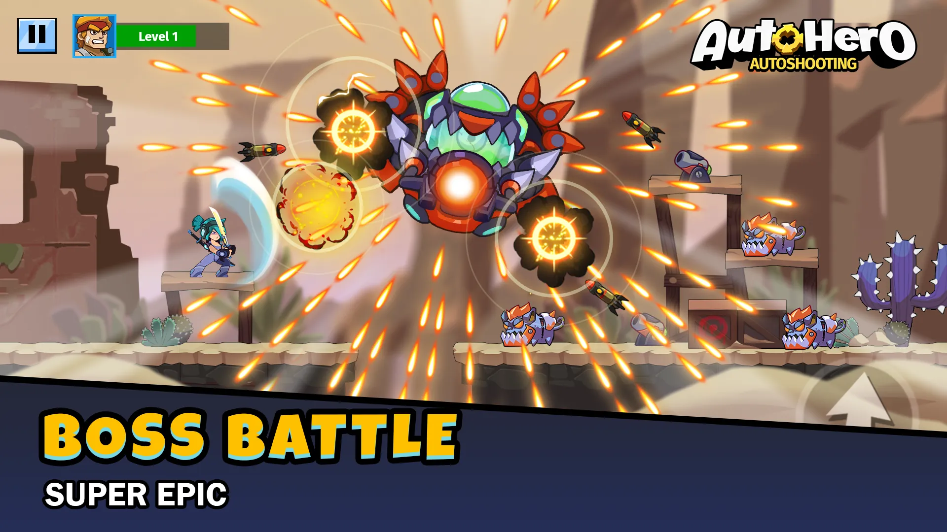 Auto Hero: Auto-shooting game [мод: меню] Screenshot 4