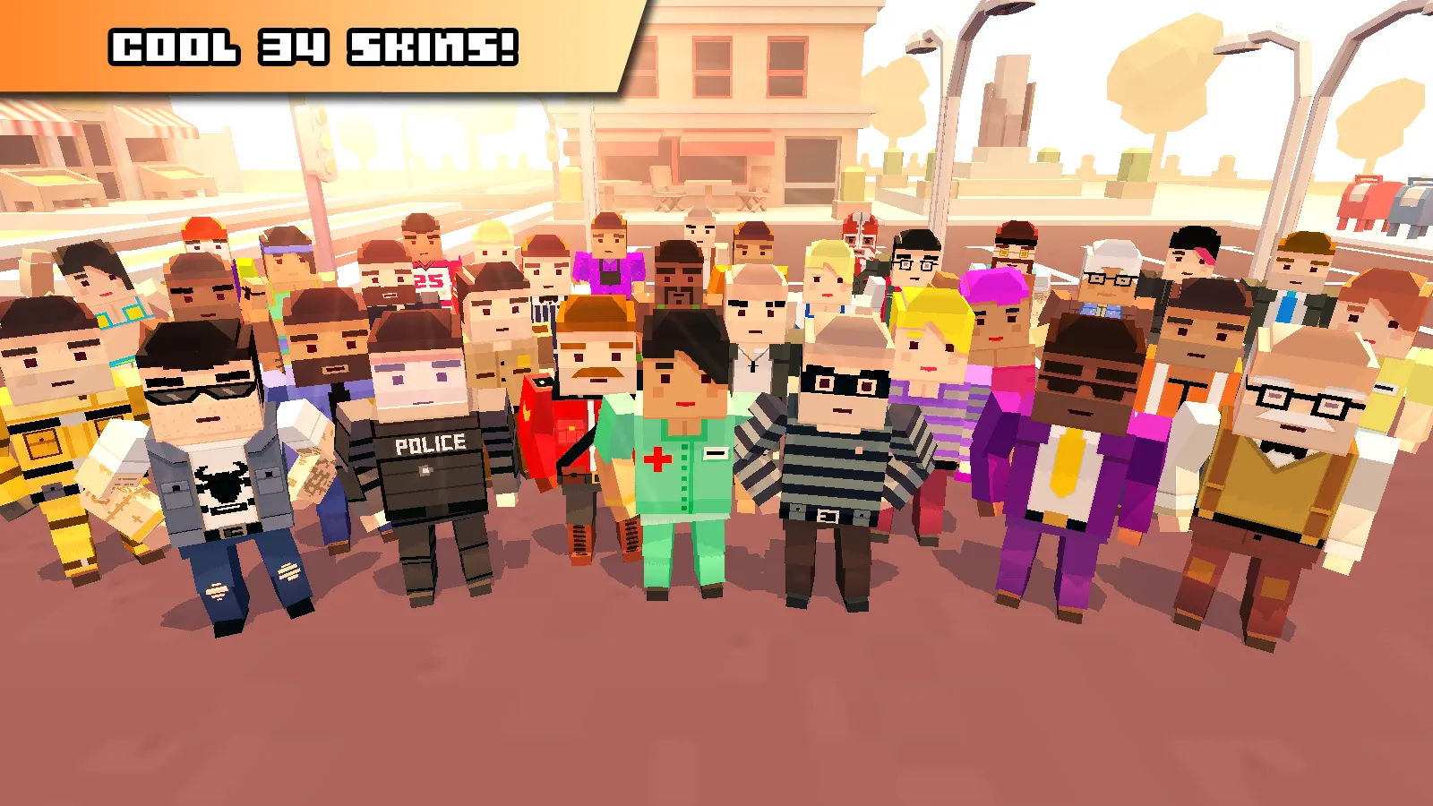 Blocky Car Racer [мод: всё открыто] Screenshot 4
