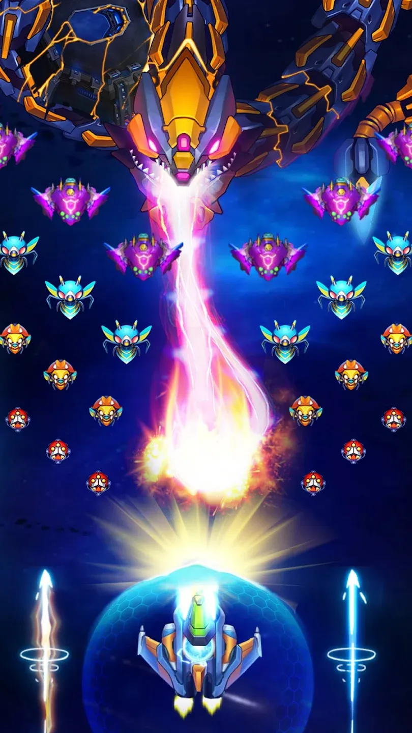 WindWings: Космический шутер v1.3.116 APK Мод (Меню, Режим бога, Деньги, Premium) Screenshot 3