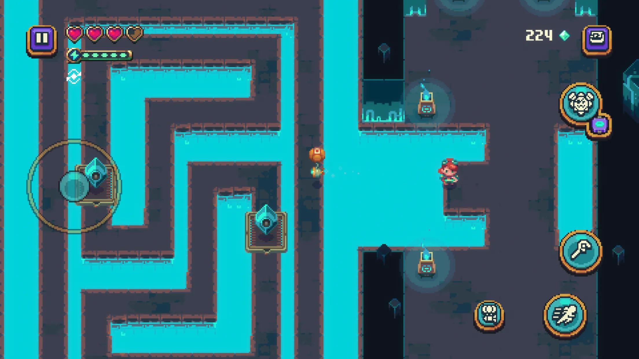Sparklite v1.8.356 APK Мод (Всё открыто, Много денег, Тупые враги) Screenshot 3 Sparklite v1.8.356 APK Мод (Всё открыто, Много денег, Тупые враги) Screenshot 3