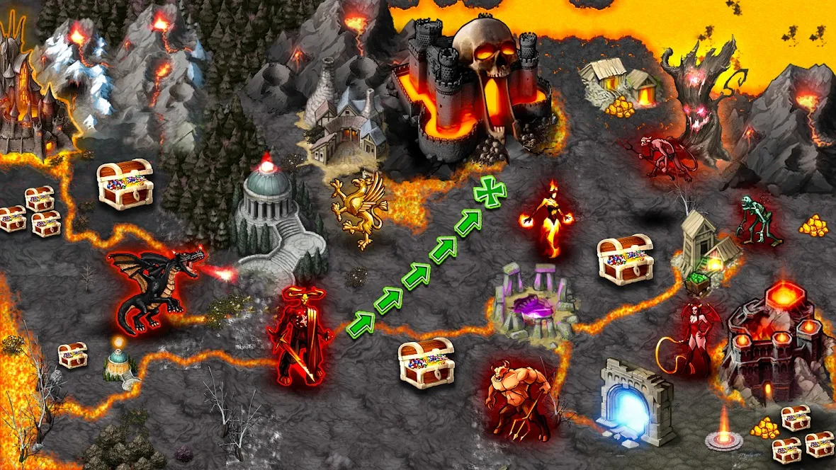 Heroes Magic World: Inferno [мод: много денег] Screenshot 3