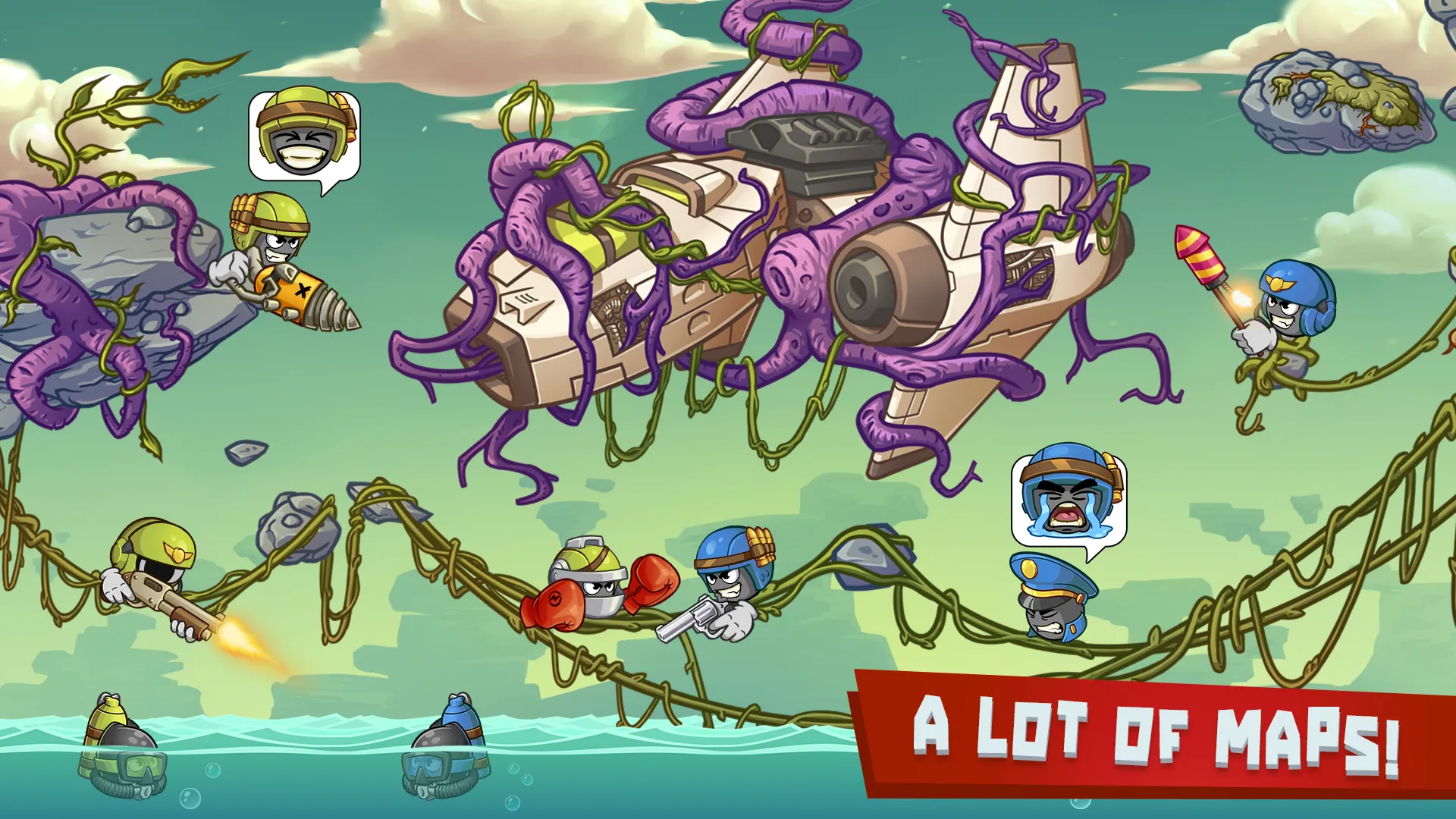 Warlings 2: Total Armageddon v4.2.1 APK Мод (Много денег) Screenshot 2