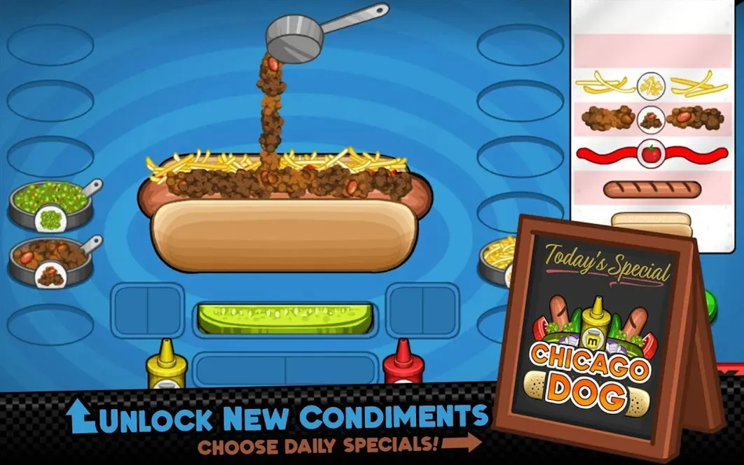 Papa's Hot Doggeria HD [мод: полная версия] Screenshot 3