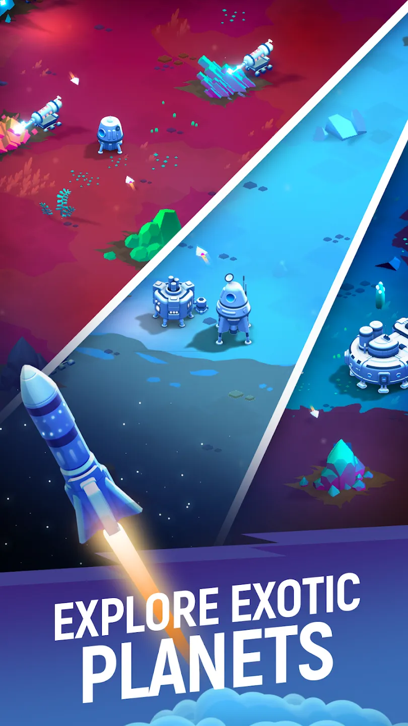 ExoMiner: Idle Miner Adventure v1.3.31 APK Мод (Бесплатные покупки) Screenshot 2