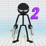 Скачать полную версию Gun Fu: Stickman 2 [мод: много денег] на Андроид