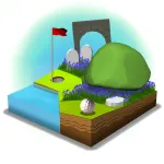 Скачать взлом OK Golf Мод (Меню, Открыты все поля для гольфа) на Андроид