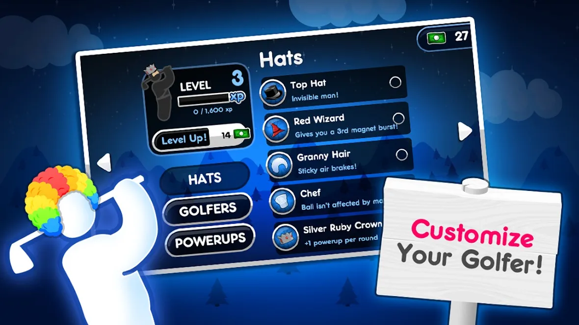 Super Stickman Golf 2 [мод: много денег] Screenshot 5