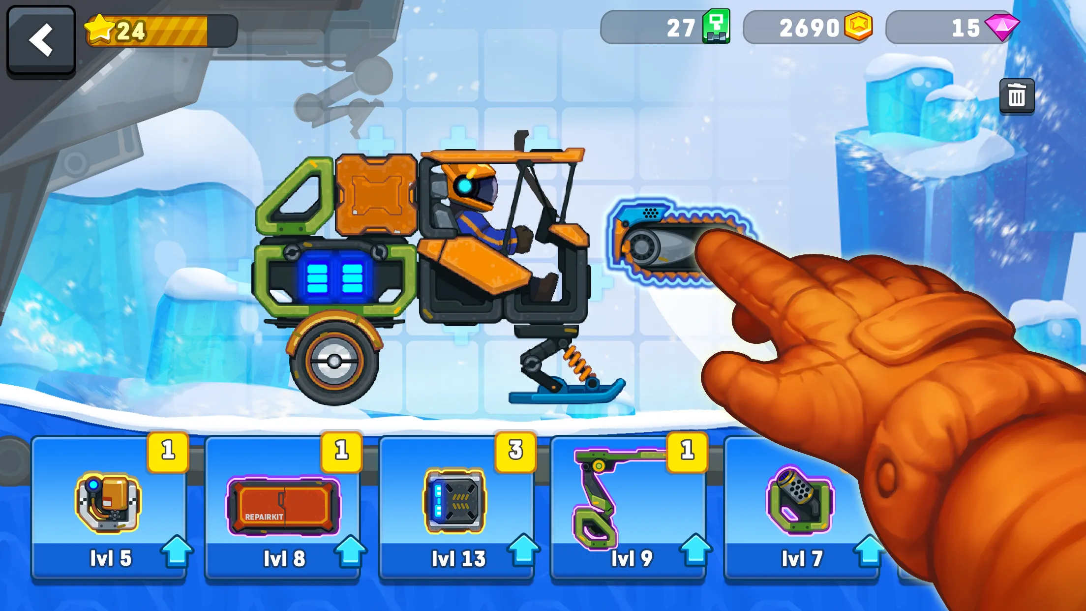 Rovercraft 2 v1.5.2 APK Мод (Много энергии) Screenshot 1