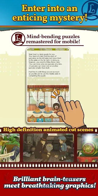 Layton: Diabolical Box in HD [мод: полная версия] Screenshot 3
