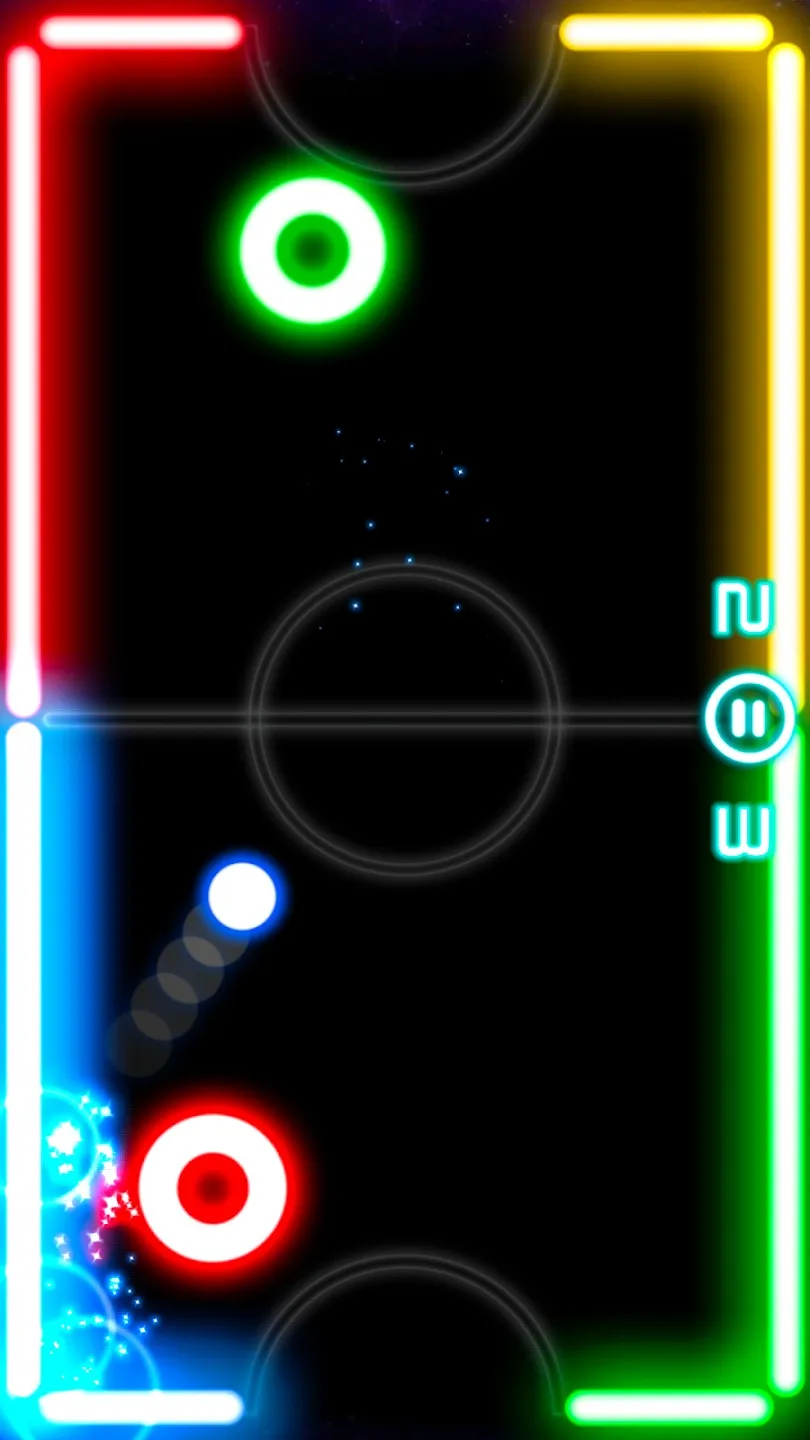 Glow Hockey [мод: без рекламы] Screenshot 1