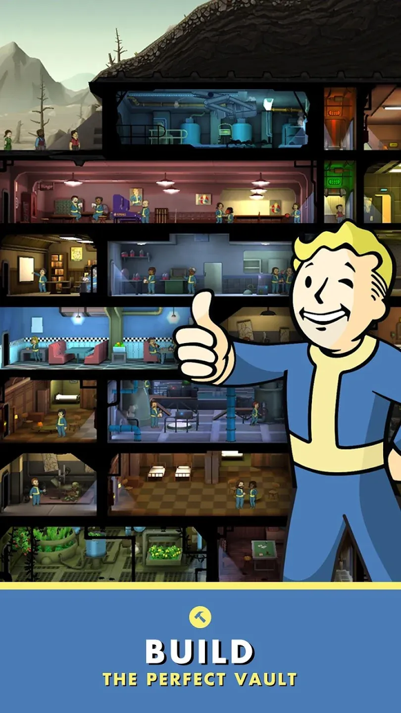 Fallout Shelter v2.3.2 APK Мод (Меню, Много денег, Скорость игры) Screenshot 4 Fallout Shelter v2.3.2 APK Мод (Меню, Много денег, Скорость игры) Screenshot 4